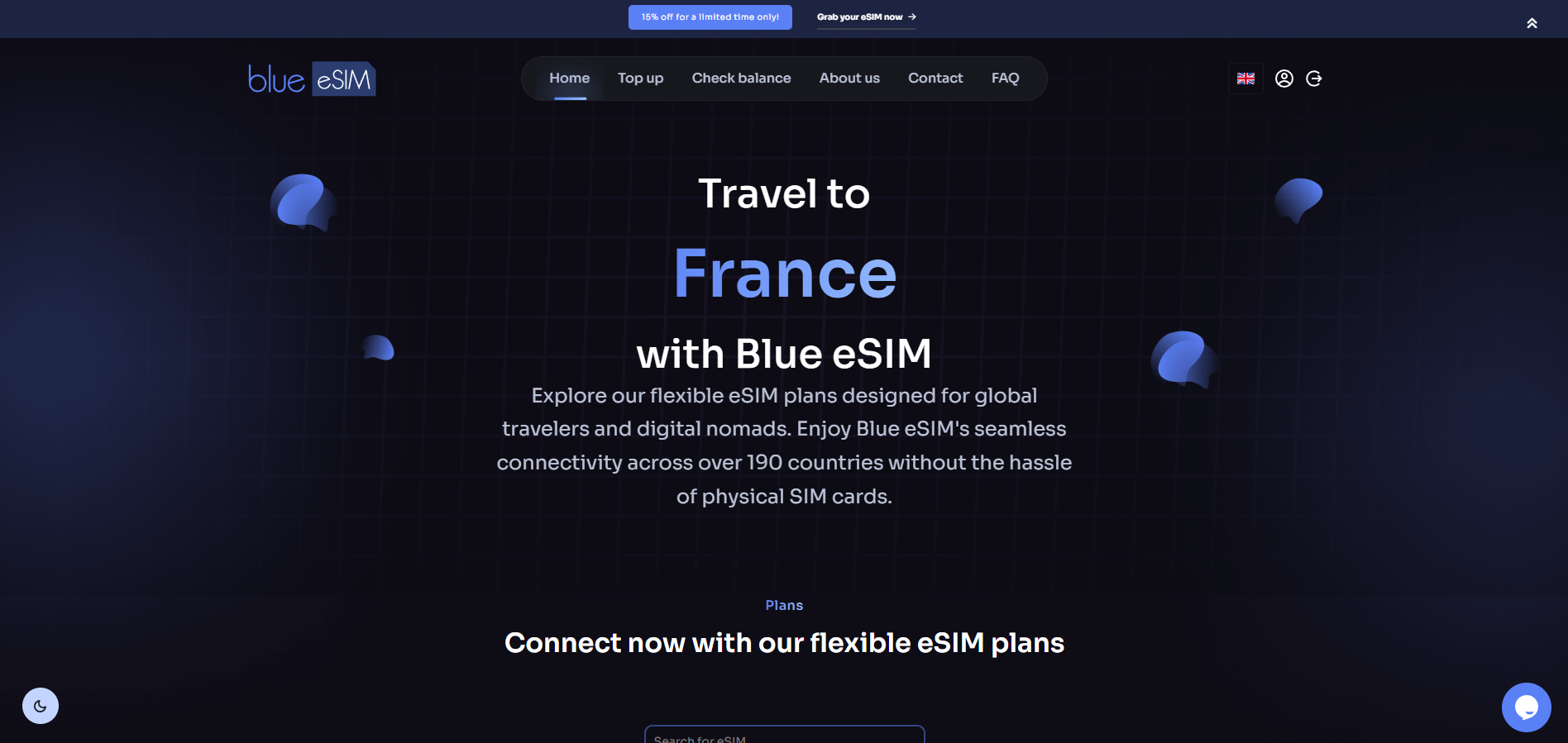 Blue eSIM - Online eSIM service